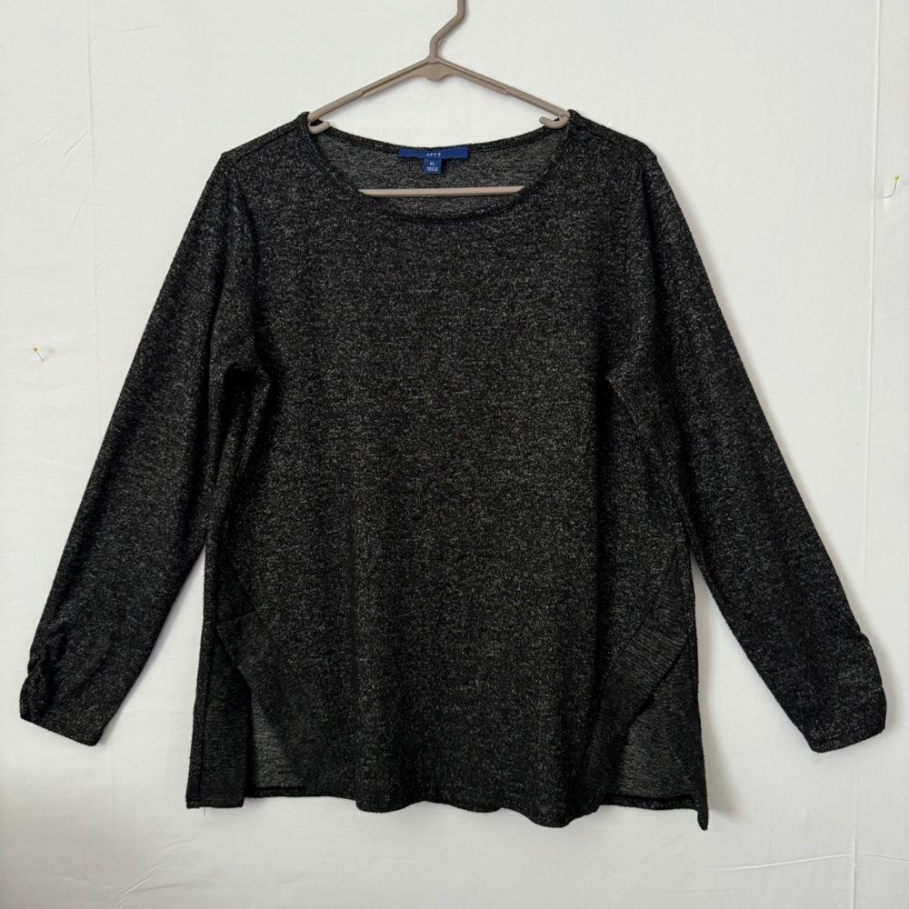 Maurices black heathered top large